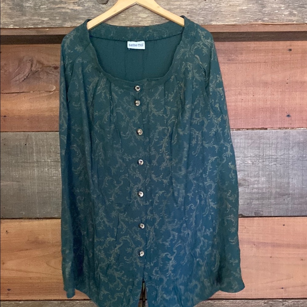Petit Moi Green Button-Up Women's Skirt